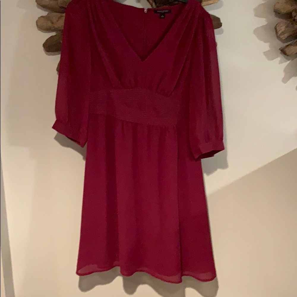 Plum purple blouse dress